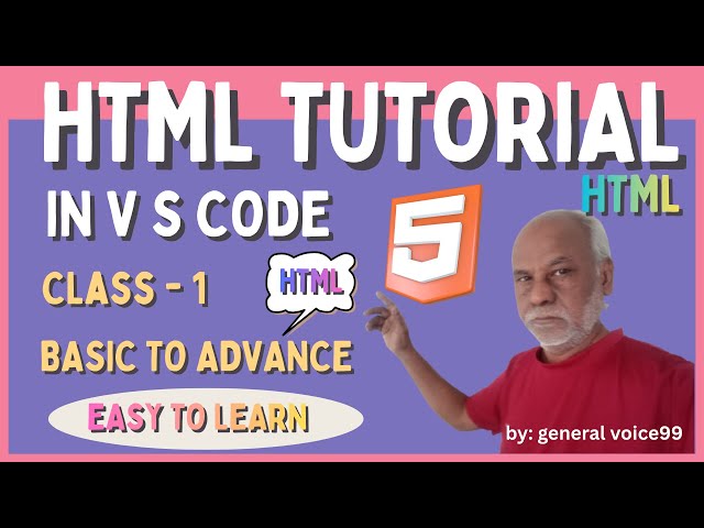 HTML LEARNING IN V S CODE APPLICATION