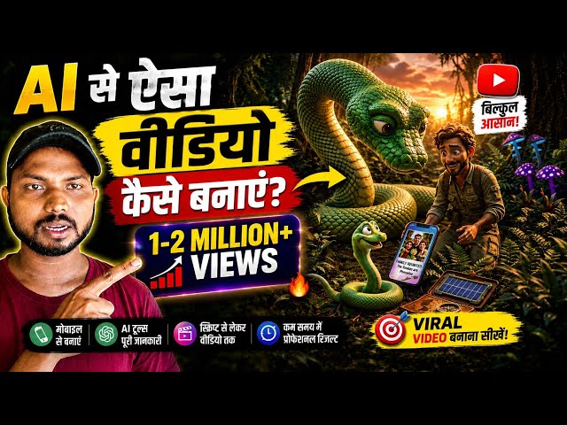 AI से ऐसा Animated Video कैसे बनाएं? 😱 | मोबाइल से AI Video बनाना सीखें | Full Tutorial 2026