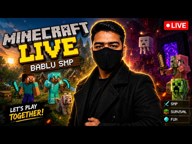 🔴 BABLU SMP LIVE ! #herobrine #minecraft #shorts #entity