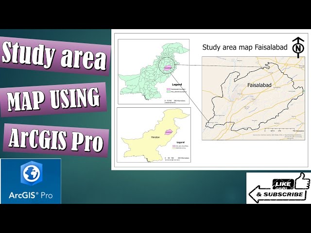 ArcGIS Pro Study Area Mapping Tutorial | How to Create a Map Layout Step by Step