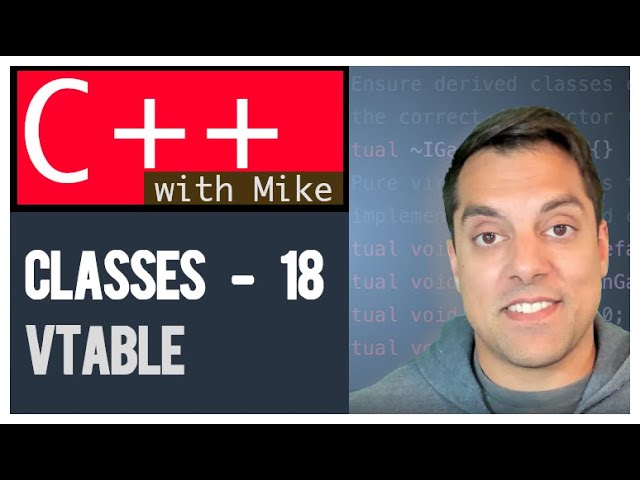 Clases parte 18 - Entendiendo la vtable (Pregunta de entrevista popular) | Serie de C++ moderno E...