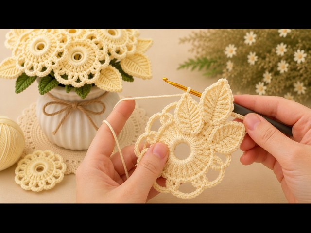 The Most Beautiful Crochet Flower Pattern Ever! 🌸 #crochet #crochetflower #crochettutorial