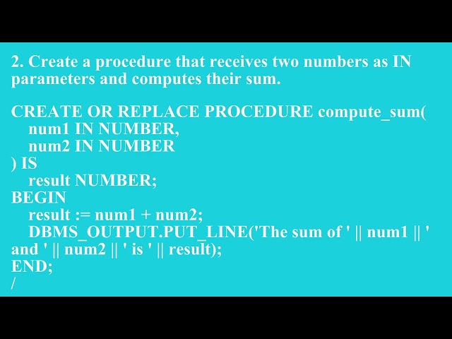 Procedure Parameters and Parameter Modes in PL/SQL  | Q4 Oracle L21 P1 | SMILE ROAD
