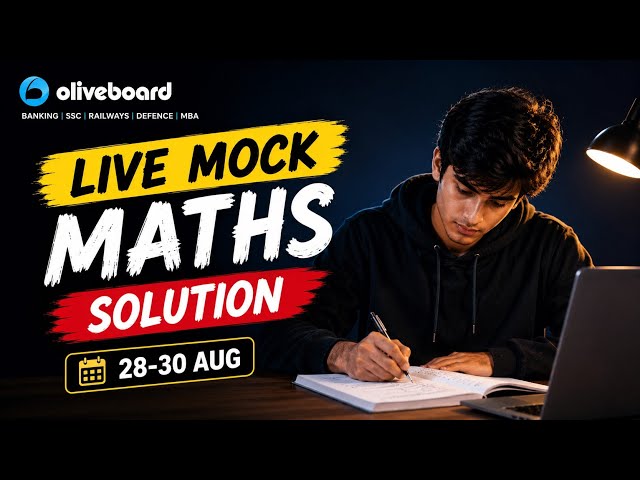 SSC CGL 2026 Tier 1 || Oliveboard Live Mock 28-30 Aug | Maths Sectional Only | By ABHIVERSITY 📌