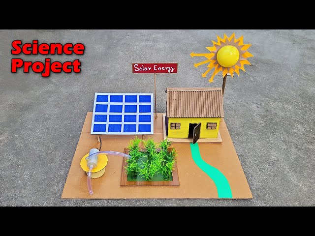 Science project model - Solar Energy | Science exhibition project for school | 2025