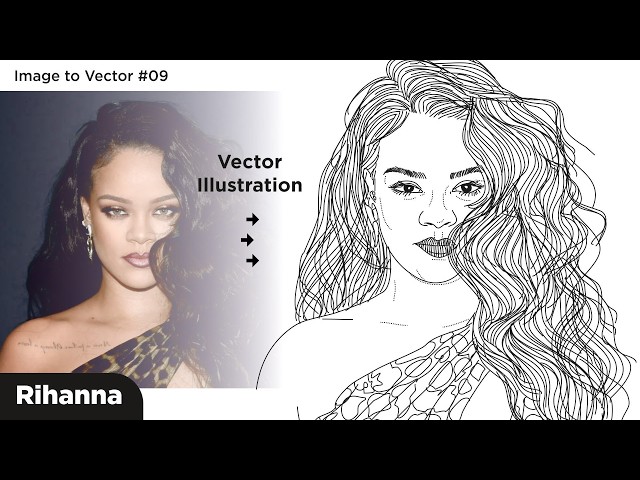 How to Vectorize a Portrait in CorelDRAW | Rihanna | Step-By-Step Vector Art Guide for Beginners