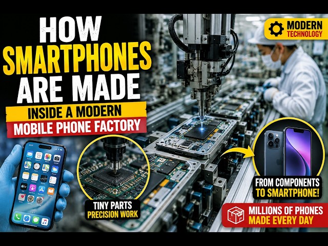 How Smartphones Are Made 📱 Inside a Modern Mobile Phone Factory | The Amazing Process Revealed