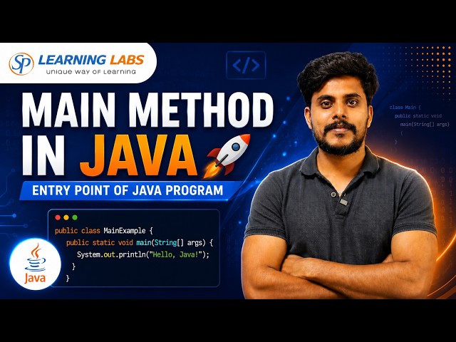 Main Method in Java 🚀 | Entry Point of Java Program