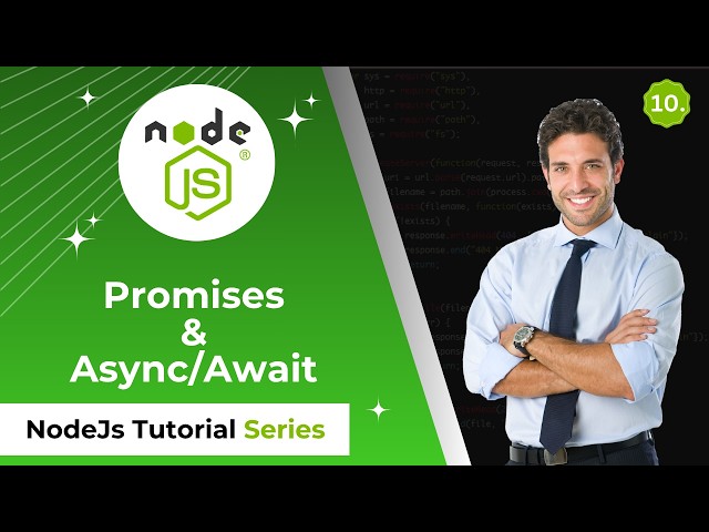 🔥 Node.js Tutorial #10 | Handling Async Data (Promises & Async/Await)