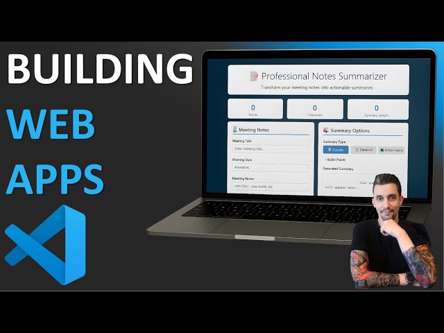 How To Build Web Applications Fast with VS Code and GitHub Chat | Demo and Tools Setup