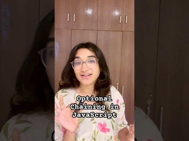 Optional Chaining in JavaScript #javascriptinterview #javascript #jstips