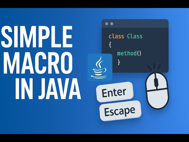 Java Macro & Auto Clicker Tutorial (2025) | Easy Java GUI + Key Press Simulation Explained