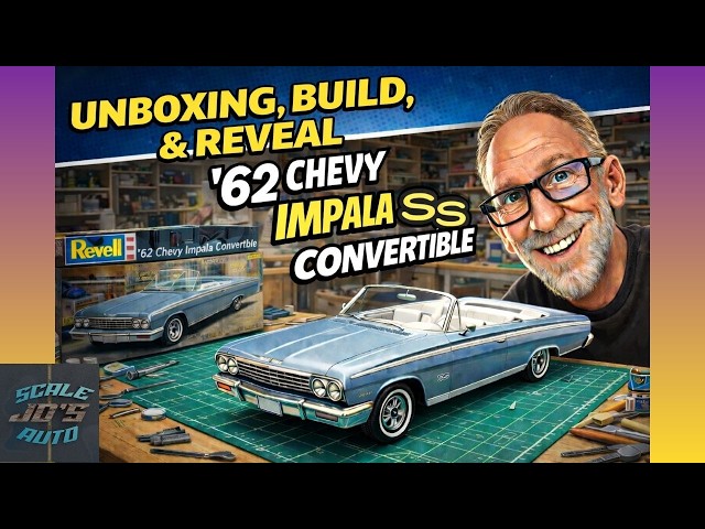 AMT 1962 Impala SS Convertible Model Car, Unboxing, Build, and Reveal