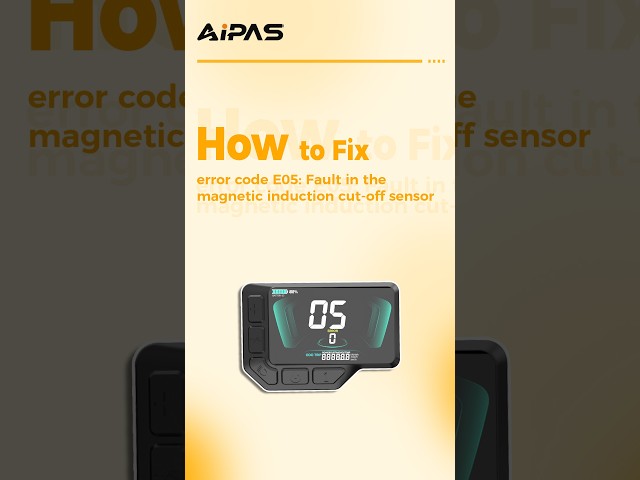 How to fix error code E05 Fault in the magnetic induction cut off sensor