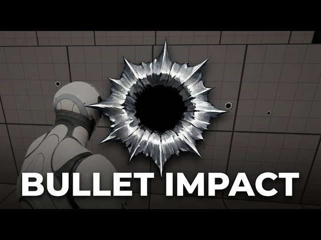 The Easiest Way to Create Bullet Hole Impacts in Unreal Engine With AI Generated Textures