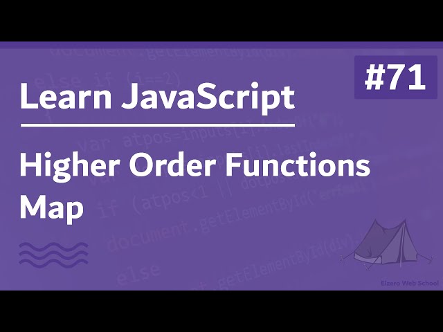 Learn JavaScript In Arabic 2021 - #071 - Higher Order Functions - Map