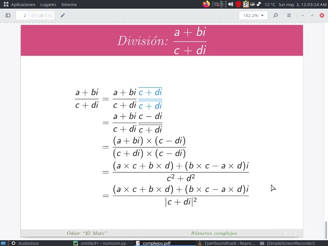 Números complejos y la calculadora básica en Python [parte 2/3]