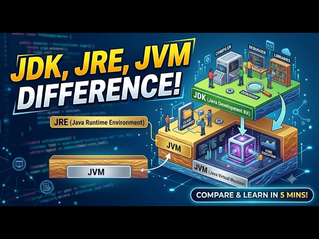 Chapter 1: JDK, JRE, JVM , how they are different from each other ?#java #javaprogramming