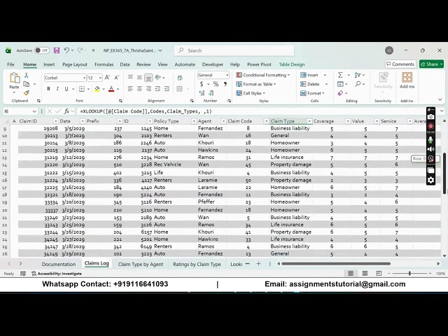 New Perspectives Excel 365 | Module 7: SAM Project A Panoramic Insurance