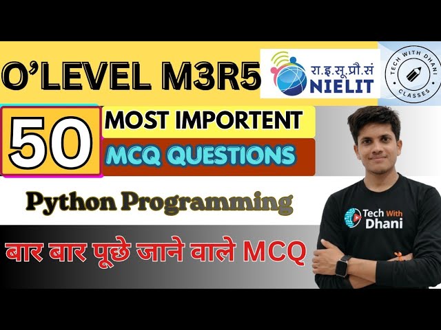 Chapter 1 part 1 Python MCq Class|| introduction to programming| Python chapter 1 MCQ Question 