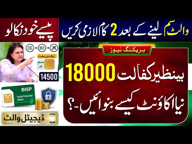 8171 New Update 2026 | Benazeer Incom Sport Program Online Check | BISP Wallet SIM Account 18000