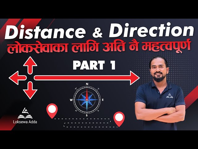 Distance & Direction Part 1 | IQ tricks by Tek Pant | Loksewa Adda
