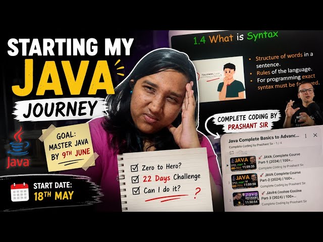 Starting My Java Journey | 22 Day Challenge