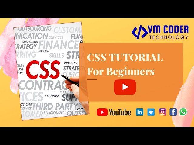 CSS TUTORIALS FOR BEGINNERS | WEB DESIGNING | STEP BY STEP LEARNING |
