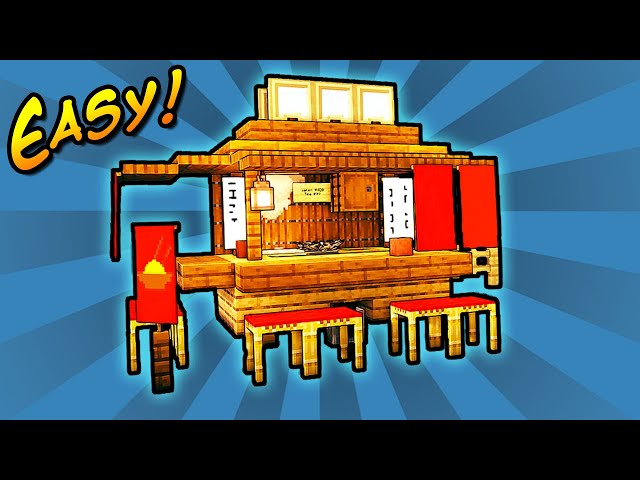 Make Your Own Ramen Cart in Minecraft! (EASY Build Tutorial)