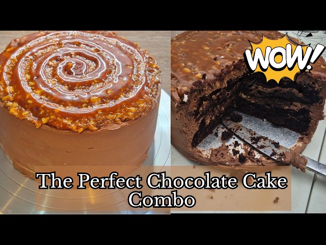 Best Ever CHOCOLATE & Hazelnut Layer Cake (Easy Step-by-Step)