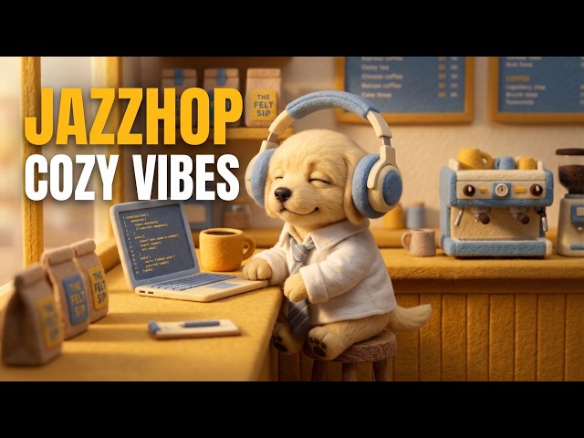 Goldie's Groove Cafe ☕ 1 Hour Upbeat Jazzhop & Bossa Nova | Background Music for Studying