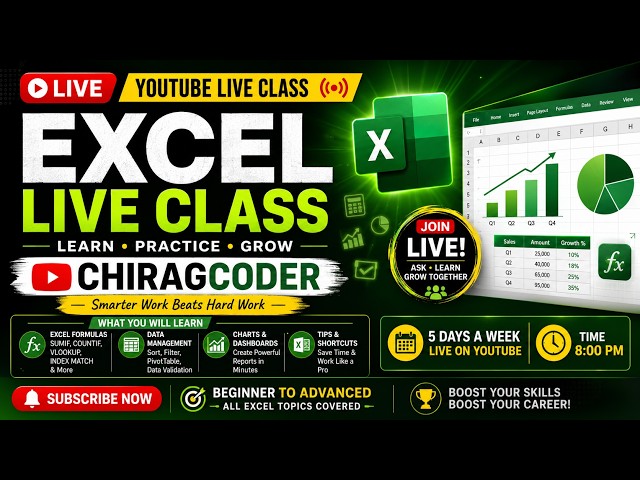 LIVE EXCEL LEARNING SESSION