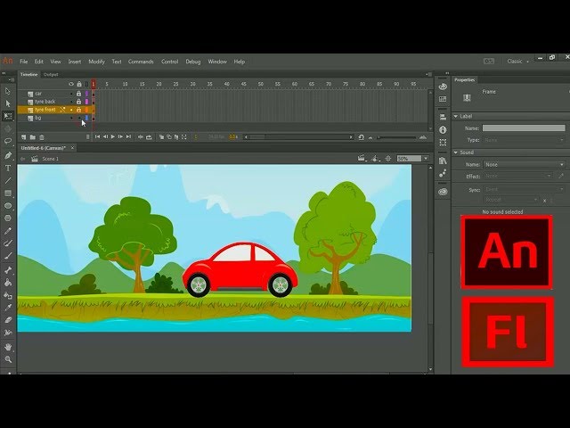 How to create a simple Car Animation - 2D Animation Tutorial #animation  #tutorial