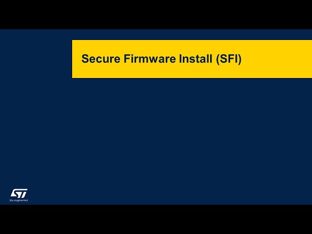 STM32WL security - 6 STM32WL Secure Firmware Install
