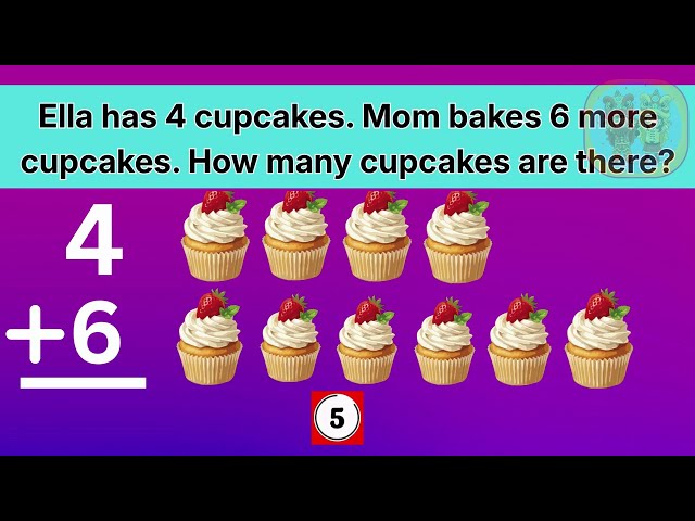 Addition Quiz for Kids | Solve Easy Word Problems | Kindergarten Math