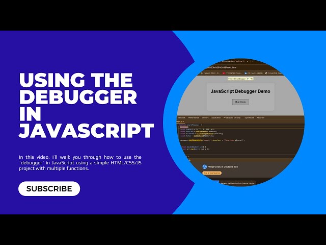 Using the debugger in JavaScript