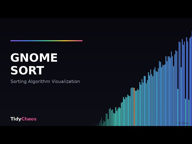Gnome Sort — The Simplest Sorting Algorithm Explained