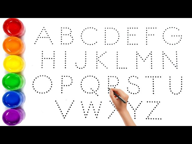 A for Apple Song 🍎 | Kids' Favorite Alphabet Learning Rhymes with Dotted Lines, 36