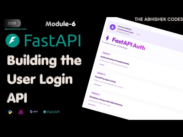 Build Login API with FastAPI | Login Flow, Authentication & JWT Ready | #Module 6 | TAC