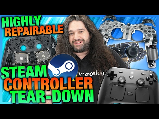 Impressive Repairability: Valve Steam Controller Tear-Down & Disassembly