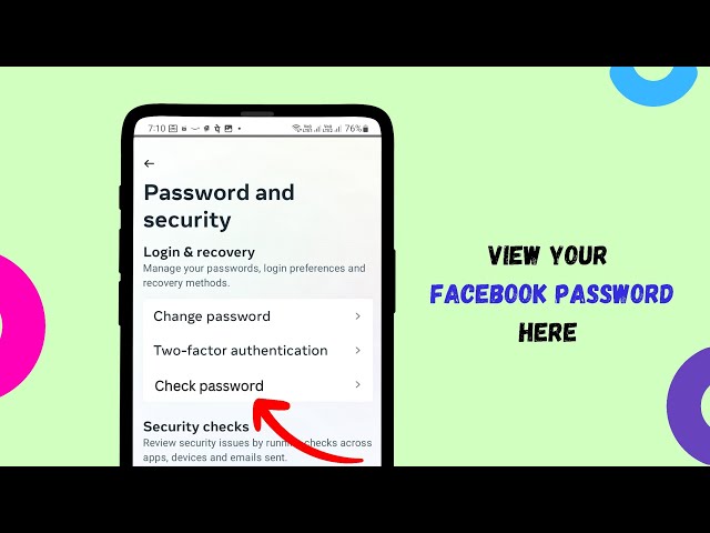 How to find out my Facebook password
