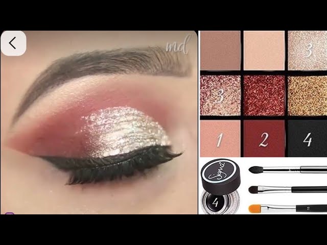 Soft glam trending valima eyes makeup tutorial for beginners | easy bridal eye makeup |shine&glow 
