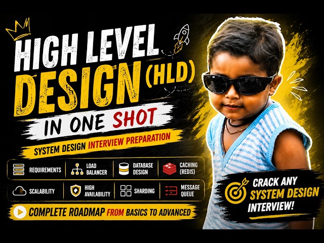 High Level Design (HLD) in One Shot | System Design Interview Preparation