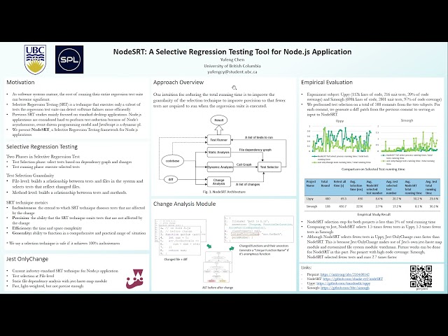 NodeSRT: A Selective Regression Testing Tool for Node.js Application
