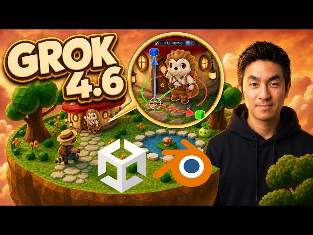 Grok 4.6 is INSANE for Vibe Coding Games (Cursor + Unity + Blender)