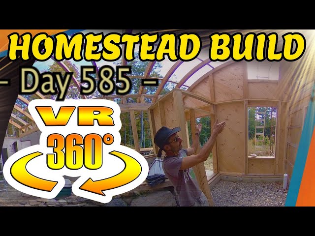 Homestead Building - South Facing Greenhouse Roof Sheathed, Hot Tip - Keeping Sheathing in Sync