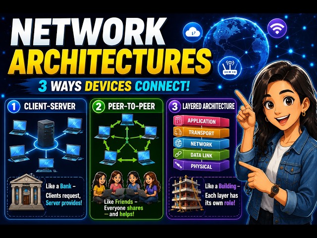 Lecture 27# Network Architecture Explained with Real-Life Analogies | Computer Networks