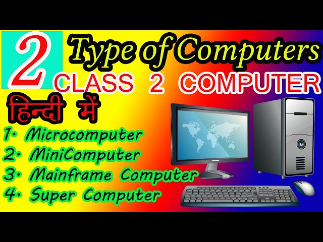 Class 2 Chapter 2 | Types of computer | CBSE class 2 computer