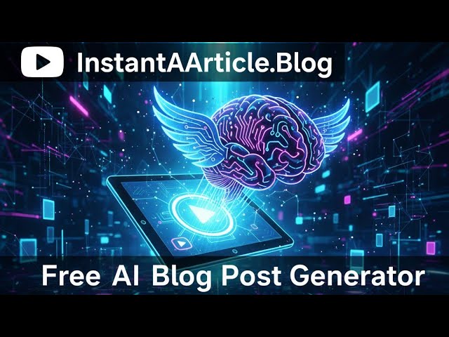 Free AI Blog Post Generator IntantAIArticle.blog 2025