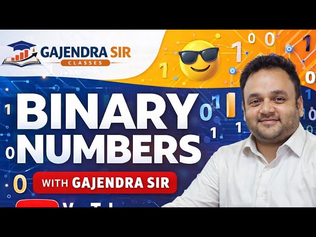 Binary Numbers I Gajendra Sir Classes I Applied Maths I class 11th Applied Maths I Easy way I 